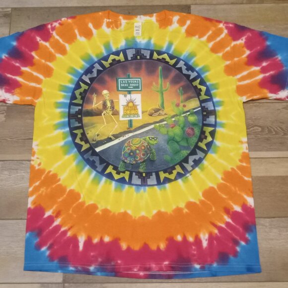 Grateful Dead Slow and Steady to Las Vegas 2X-Large Tie Dye T-Shirt - Picture 1 of 4